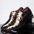 Elegant Patent Leather Oxfords for Men - Ideal for Weddings, Parties, and Business Casual Occasions - Plus Size Lace-Up Pointed Toe Office Work Shoes